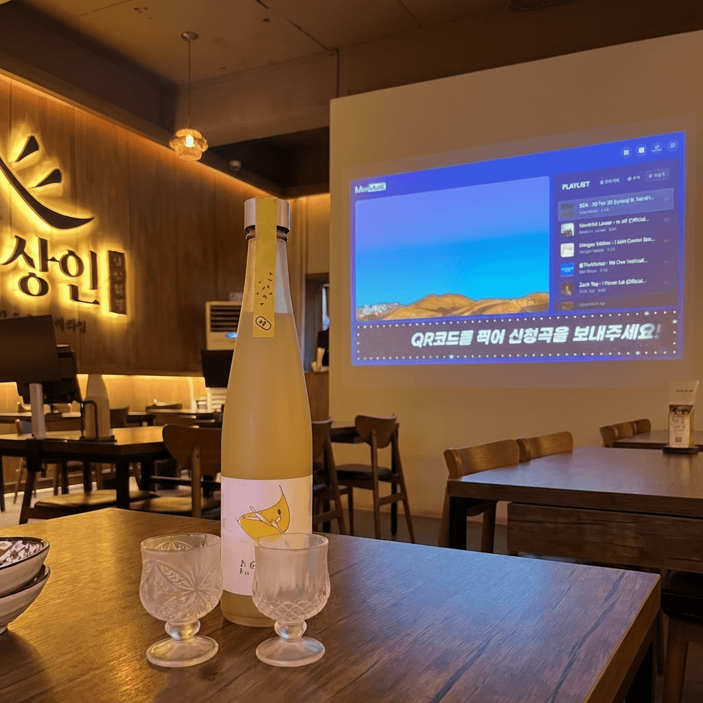 MAX MUSIC 카페 신청곡 도입 후기 사진 - 손님이 만드는 카페 플레이리스트 분위기